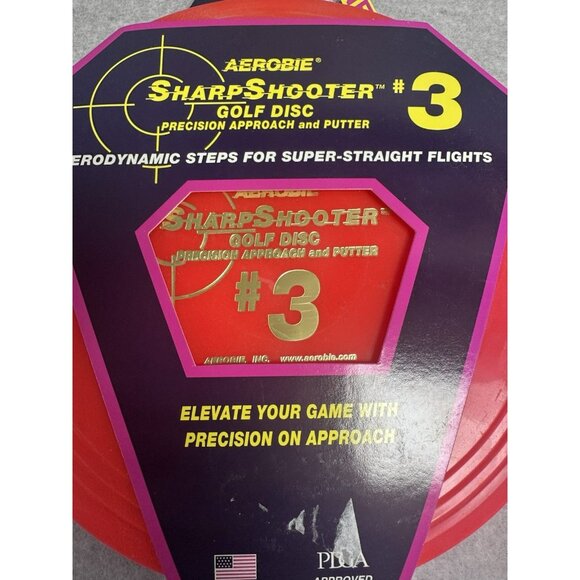 Aerobie Sharp Shooter #3 Golf Disc - Precision Putter & Approach | New! Red - Picture 2 of 5